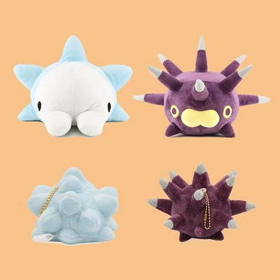 小精灵剑盾雪吞虫啪嚓海胆拳海参口袋妖怪pacha毛绒公仔玩偶玩具