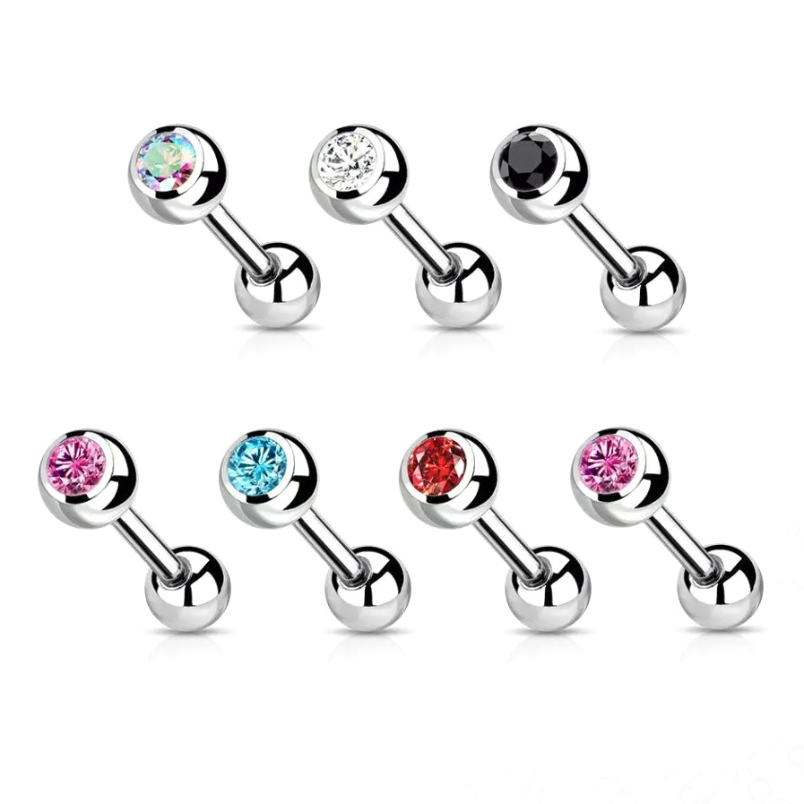 钛钢豆豆圆形不掉钻5毫米耳钉