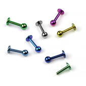 纯钛合金鼻钉唇钉插针内牙唇环内螺丝平底内牙耳钉酒窝钉耳骨钉