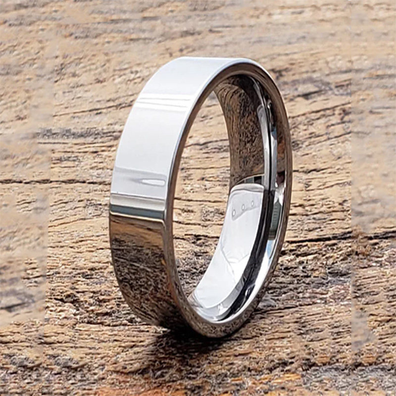 舒适佩戴极简光泽钛钢戒指礼物男女情侣光面尾戒小指戒指环