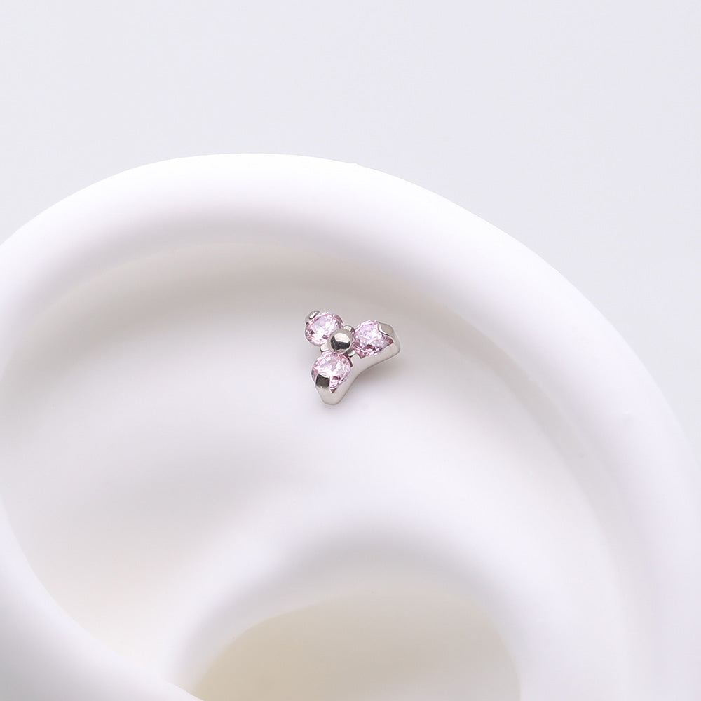 钛合金锆石唇钉耳骨钉欧美风