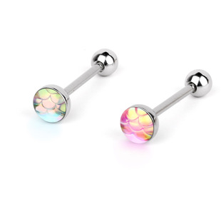 闪光片蛟姬人鱼鳞片土酷甜美舌钉舌环可爱辣妹穿刺饰品