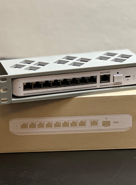 Ubiquiti Unifi Flex 2.5G 8口交换机10英寸机架安装支架可定制
