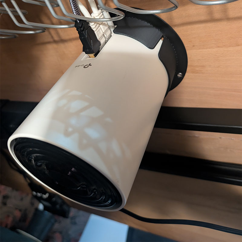 TP-Link Deco XE75 弹簧夹式天花板支架桌底挂架倒挂托架