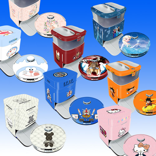 科沃斯易撕易贴扫地机贴纸贴膜罩