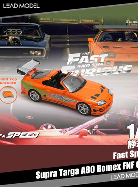 【领衔】现货|Supra Targa A80 Bomex FNF Fast Speed 64车模型FS