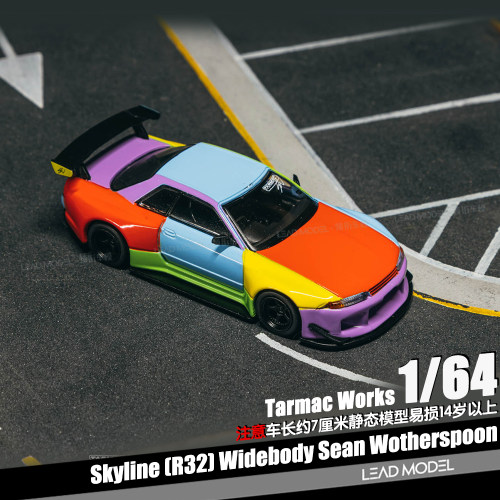 【领衔】预订|Skyline R32 Widebody Sean TARMAC 1/64 车模型 TW
