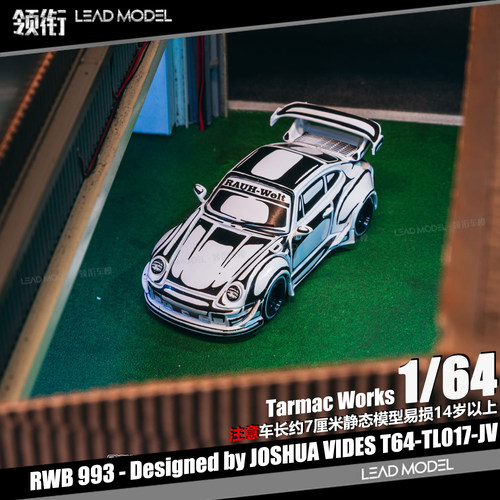 【顺丰】现货|JOSHUA VIDES RWB993 TARMAC 1/64 911合金车模型TW