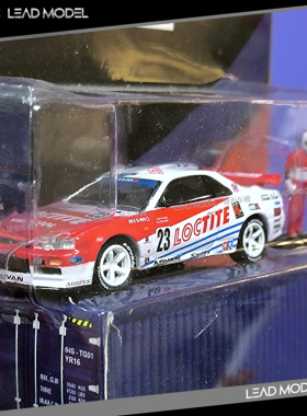 现货|Skyline GT-R R34 附人偶 绿光联名版 TARMAC 1/64车模型 TW