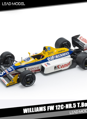 【领衔】出货|WILLIAMS FW 12C-NR.5 GP Replicas 1/18赛车模型