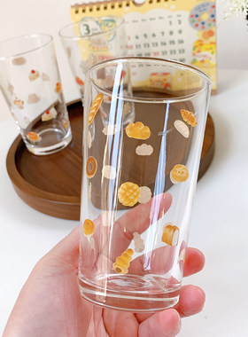 日本进口复古昭和甜点玻璃杯