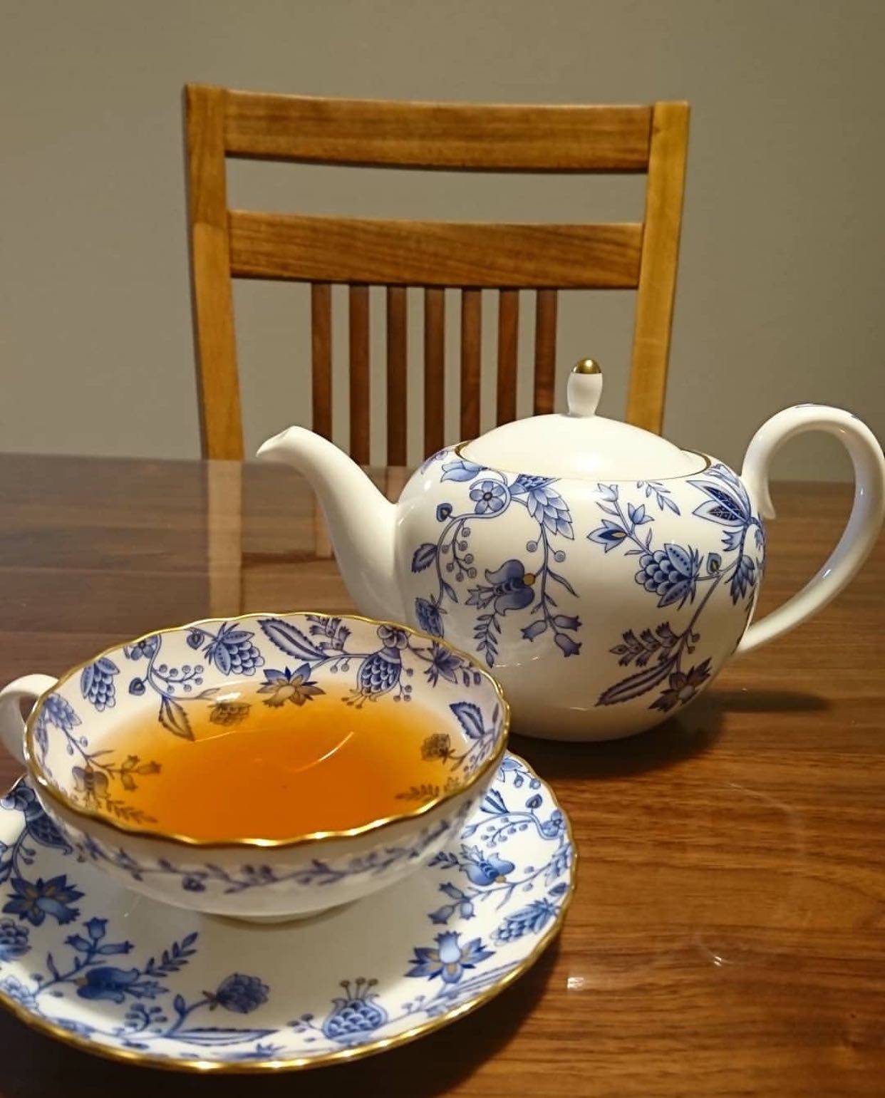 日本noritake则武blue sorrentino伊甸园骨瓷茶杯点心盘下午茶套