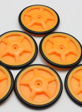 智能小车轮胎 机器人底盘 直流减速电机 套装 车轮 轮子 强磁马达