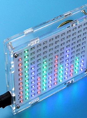 LED音乐频谱显示制作套件 实训电子套件电子DIY制作散件 12*11FFT
