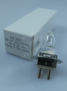Osram欧司朗灯泡64260 12V30W Zeiss蔡司裂隙灯灯泡3801-20-7040