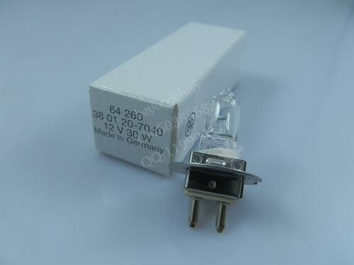 Osram欧司朗灯泡64260 12V30W Zeiss蔡司裂隙灯灯泡3801-20-7040