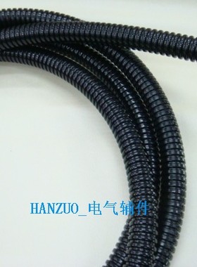 黑色翰佐尼龙料波纹管 AD10-54.5PA塑料阻燃软管工厂直销 整卷