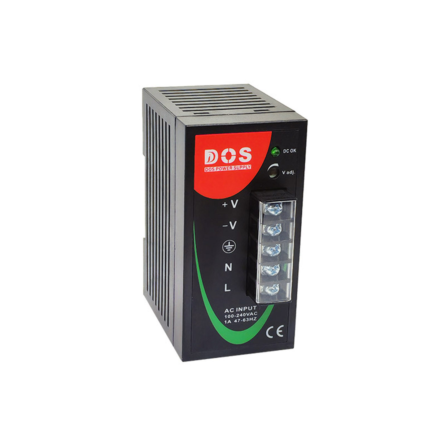 DOS导轨式开关电源塑胶外壳套件，也可作其它电子产品的外壳。