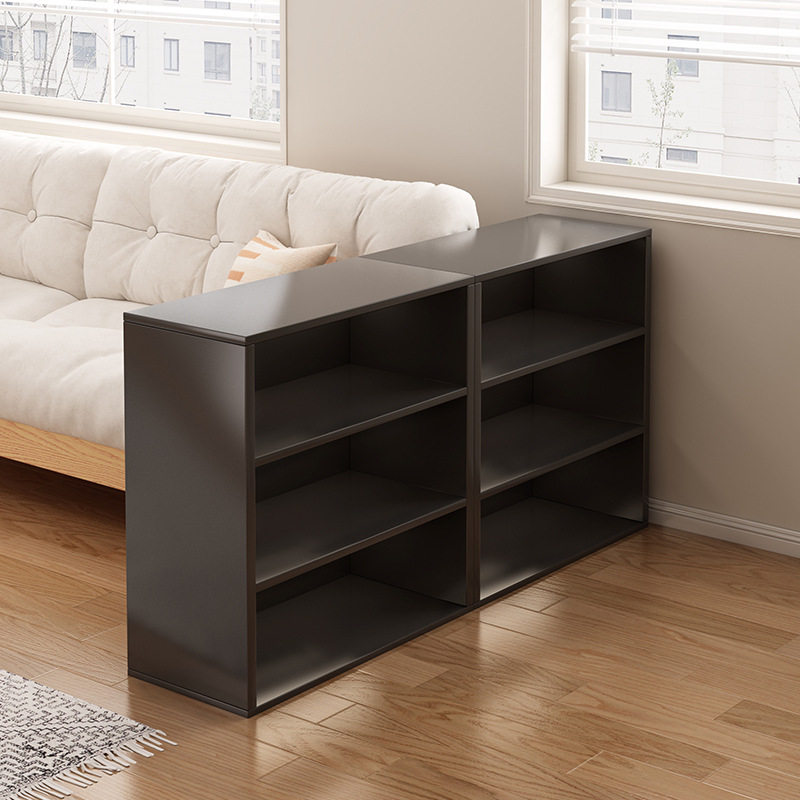 书架置物架落地客厅沙发侧边格子柜黑色收纳柜靠墙储物柜书柜矮柜,住宅家具,书架,淘宝优惠券,粉丝福利购,淘宝优惠卷