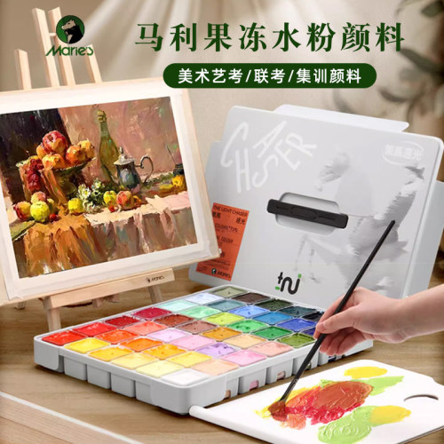 马利果冻水粉颜料套装集训42色
