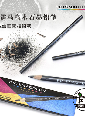 培斯玛/霹雳马Prismacolor乌木石墨炭笔 素描铅笔灰色14420 画眉