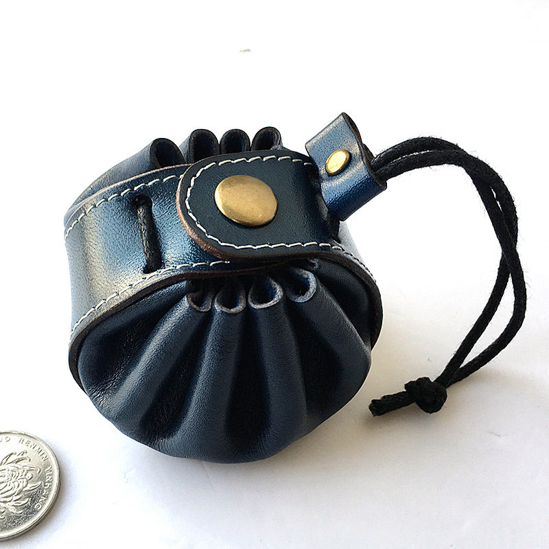 头层牛皮包子包个性原创小零钱包硬币包耳机线收纳真皮小零钱袋