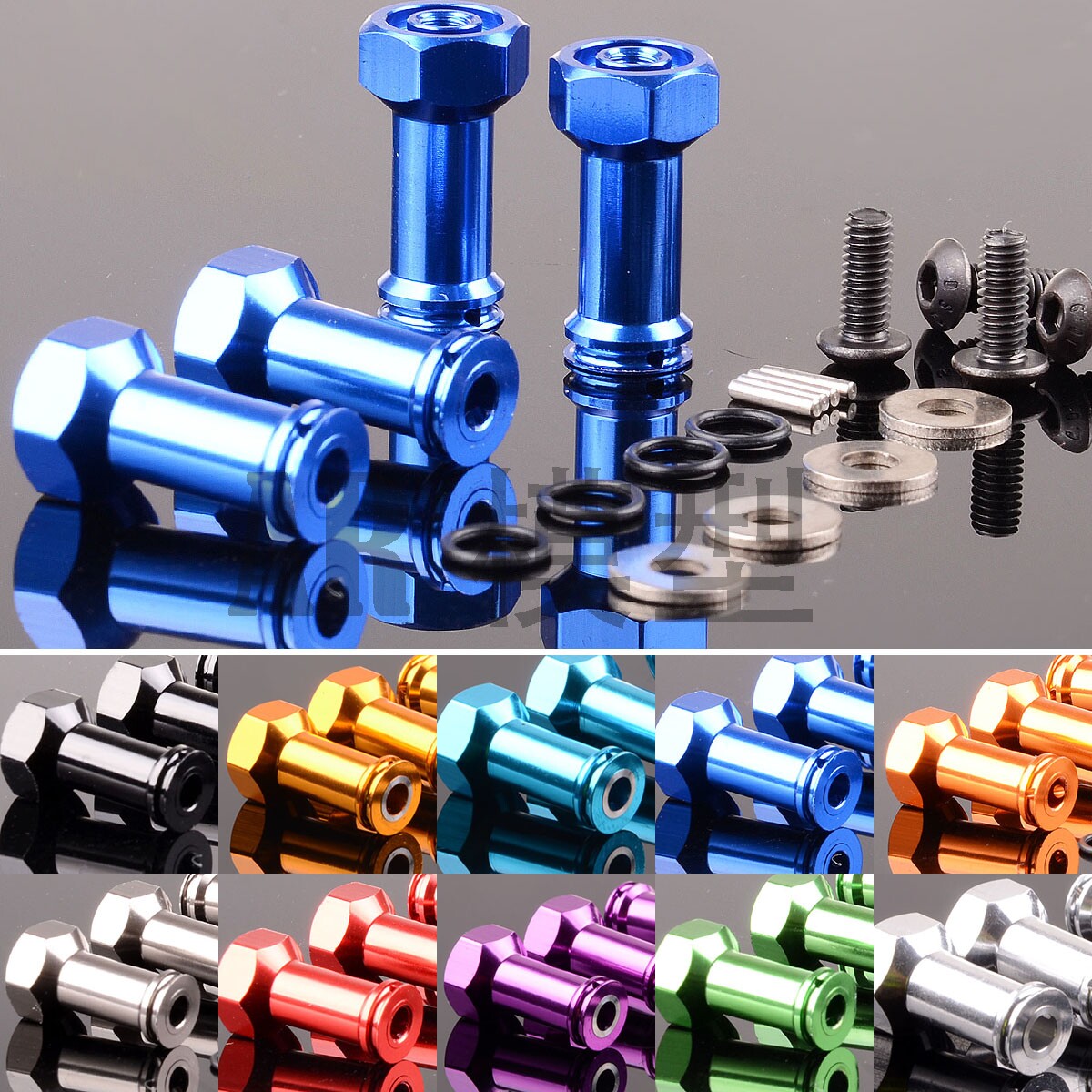 TRAXXAS 1-16SLASH升级配件12MM六角驱动器24MM适配器 加长结合器图片