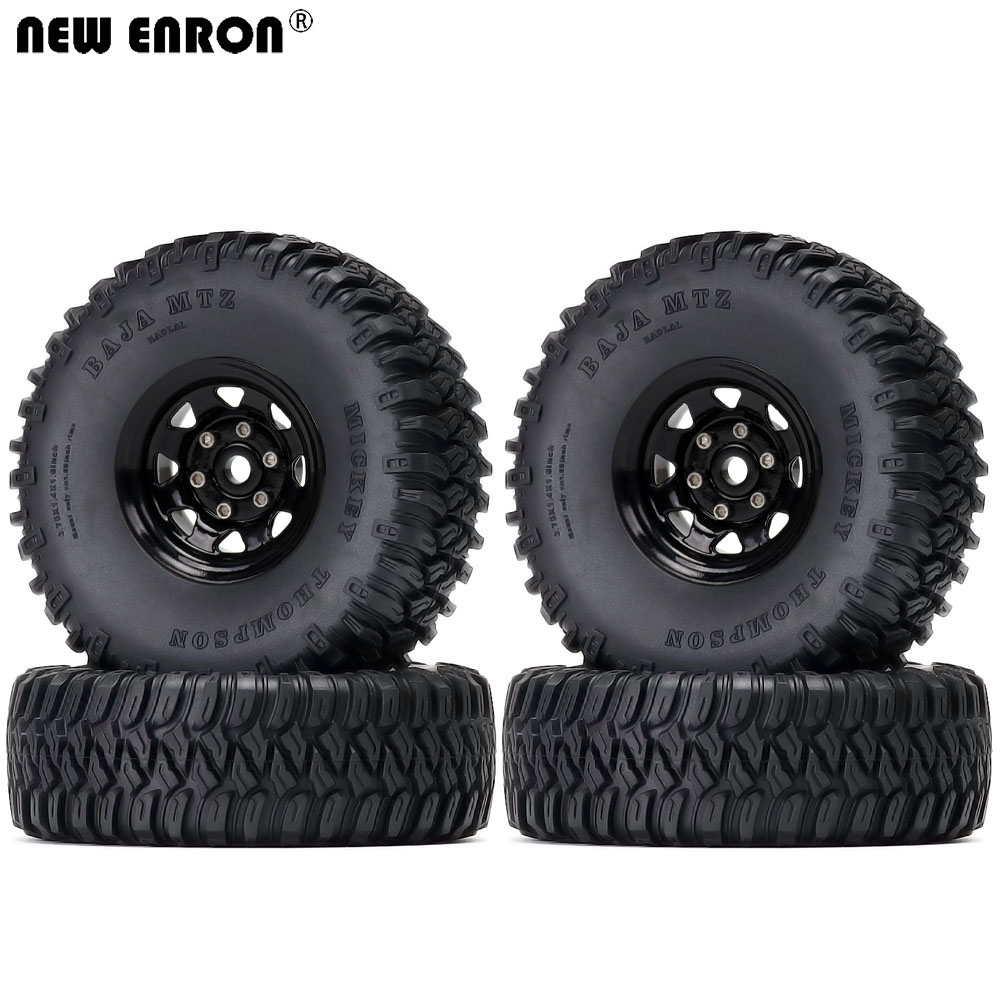 复古1.55寸攀爬轮胎免粘金属轮毂RC4WD TF2田宫CC01帕杰罗LC70