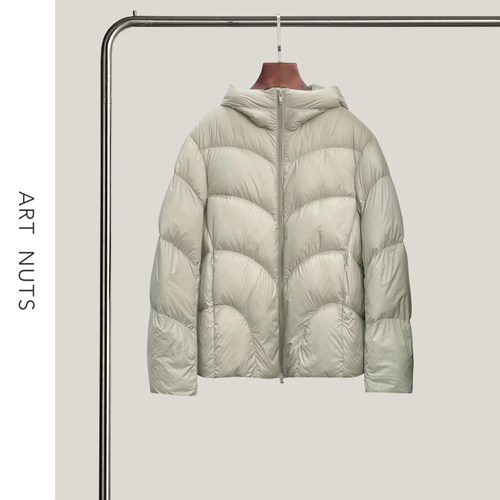 悦迷Art Nuts 简约的线条 秋冬泡芙宽松连帽新款羽绒外套