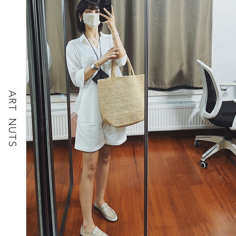 长袖棉ArtNuts简约宽松单排扣