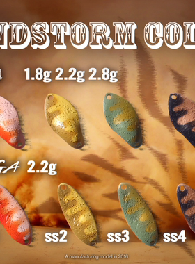 日本GOD HANDS上帝之手路亚微物溪流Jriya磨砂亮片2.2克2.8克鳟鱼