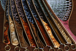 日本2023款 CASKET 木制手工抄网23CM溪流钓微物用黄毛路亚飞蝇