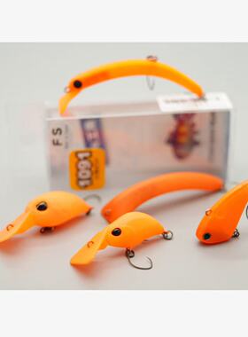日本1091限量款鳟鱼路亚饵各品牌综合系列橘色微物管理场黑坑硬饵