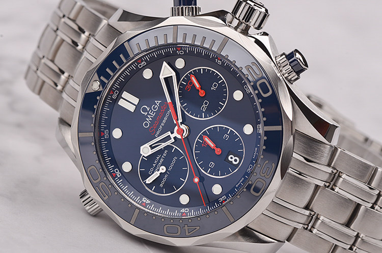 已售出【未使用品】欧米茄海马300米防水计时男表212.30.44.50.03.001