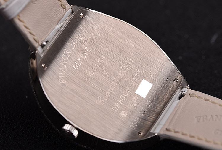 已售出【98新】法兰克穆勒INFINITY白金镶钻龙图案彩绘石英男表3545QZ