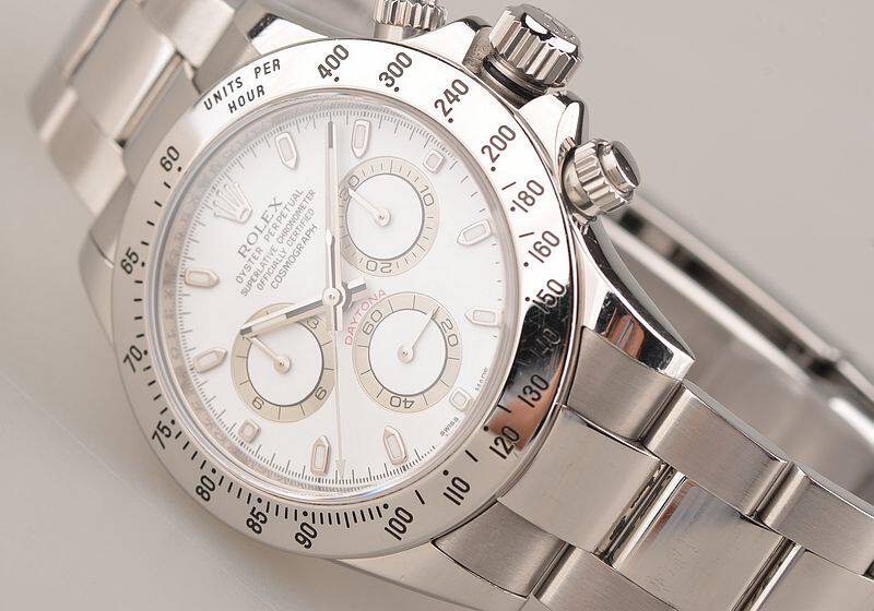 已售出【97新】劳力士迪通拿116520白盘自动机械计时男表有卡 V字头
