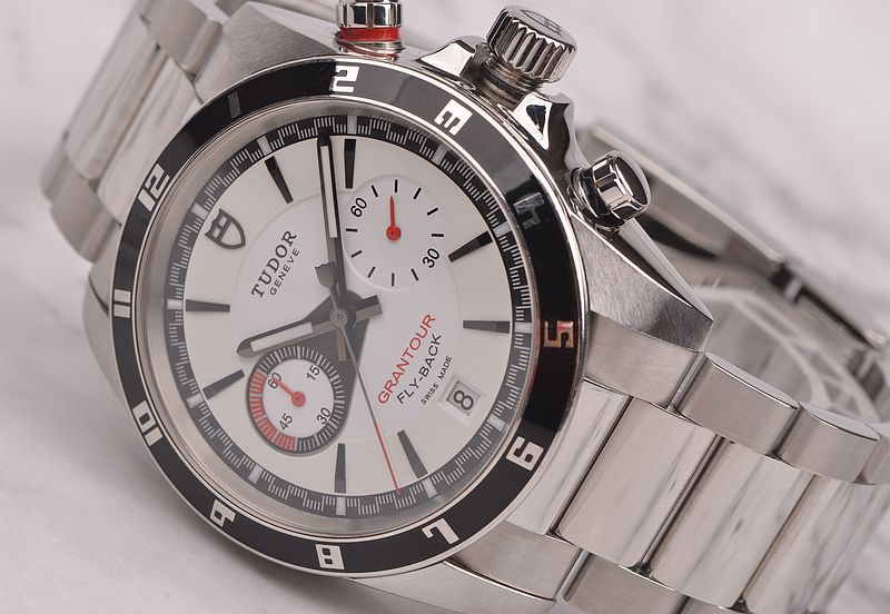 【已售出】【97新】帝舵Grantour飞返计时日历自动机械钢带男表20550N-95730