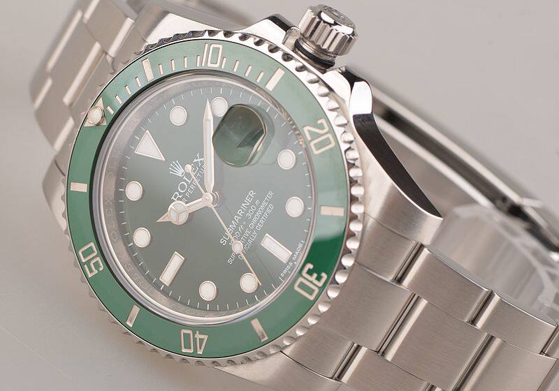 已售出【97新】劳力士潜航者绿水鬼116610LV自动机械钢带男表盒证齐