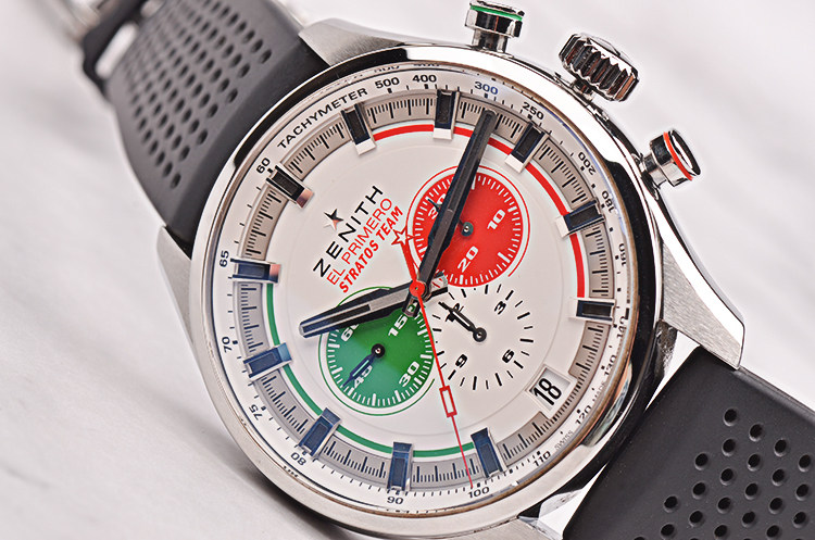 已售出【98新】真力时计时日历胶带自动机械男表03.2521.400/07.R576