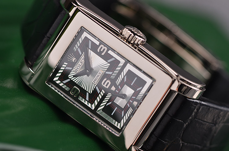 已售出【98新】劳力士白金切利尼医生王子小三针手上链折叠扣男表5443/9