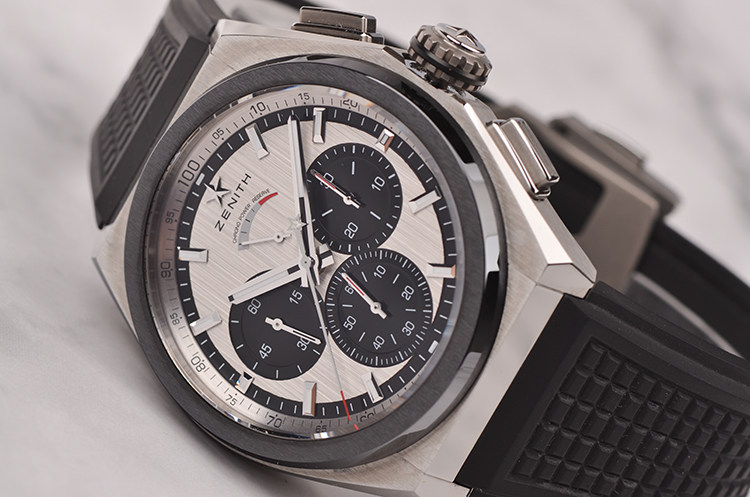 已售出【99新】真力时钛合金百分之一秒计时男表95.9005.9004/01.R782