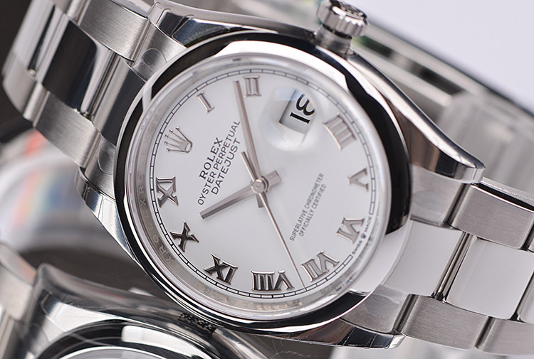 已售出【国行全新】劳力士新款日志型白盘大三针日历自动钢带男表126200