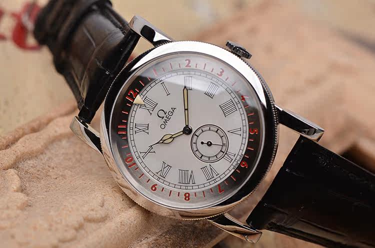 已售出【98新】欧米茄飞行员贝母盘小三针皮带男表516.13.41.10.05.001