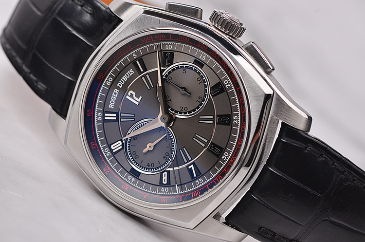 已售出【98新】罗杰杜彼玩家系列灰面计时自动机械男表RDDBMG0005盒证齐