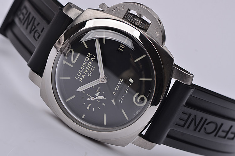 已售出【97新】沛纳海三明治面动显日历8天动储手上链男表pam00233