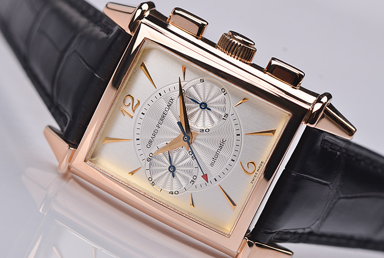 已售出【97新】芝柏vintage1945玫瑰金计时折叠扣自动机械男表REF.2599