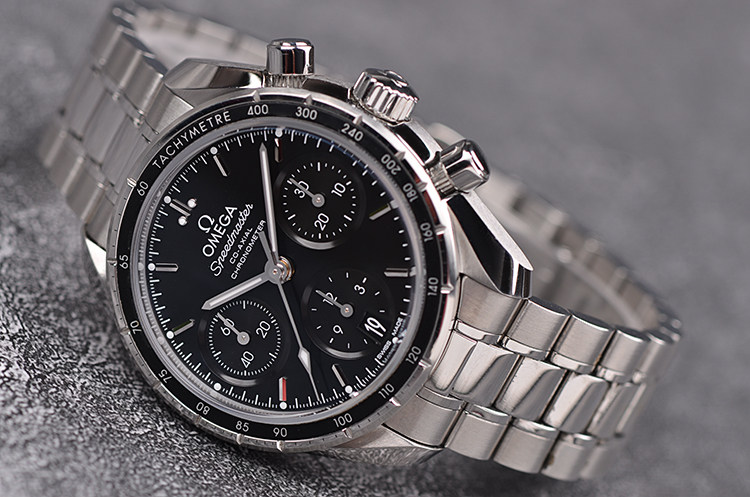 已售出【98新】欧米茄超霸计时日历自动钢带男表324.30.38.50.01.001