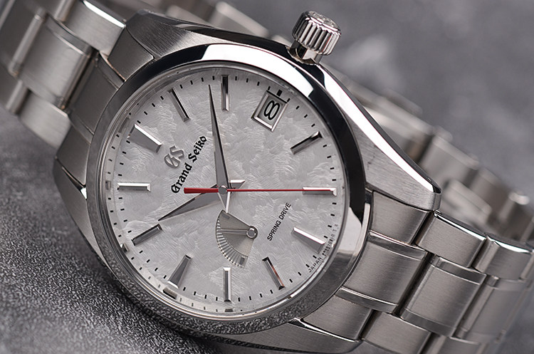 已售出【98新】精工GS限量严岛之雪日本三景浮世绘动显男表SBGA431G全套