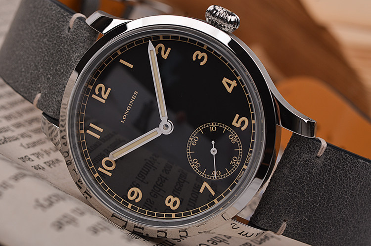 已售出【未使用品】浪琴经典复刻小三针1938军事腕表L2.826.4.53.2全套