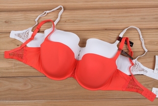 N066全罩杯光面簿海绵大码内衣 文胸 红70BDEF75BCEF80BCEF85CDEF